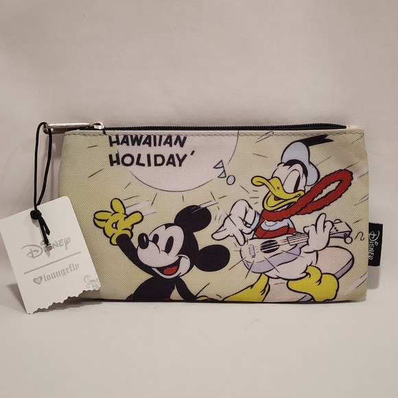 Loungefly Handbags - Loungefly‎ Disney Mickey Hawaiian Holiday Surf Zippered Pouch LF-WDCB0478 NWT